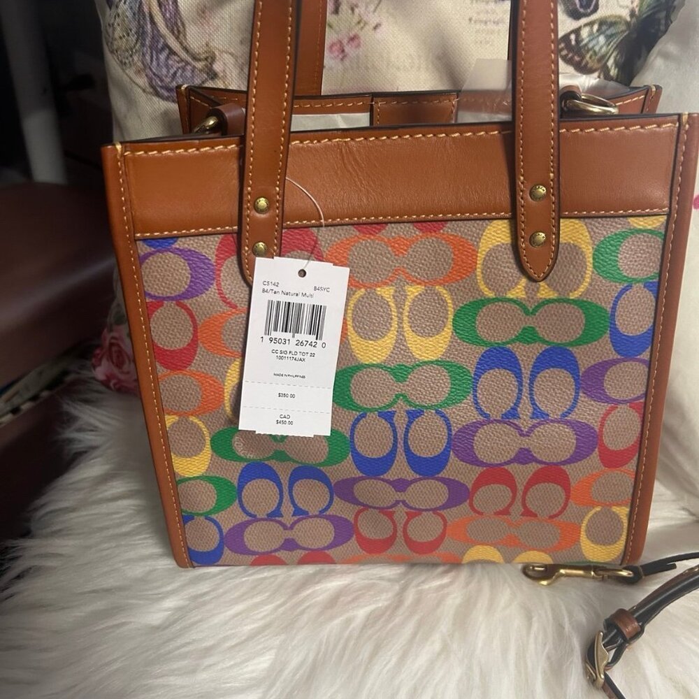 Field Spectrum Rainbow Canvas Tote 22 - Signature Edition